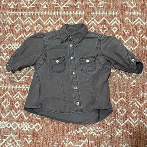 Jean Paul Gaultier Charcoal Button-Down Shirt